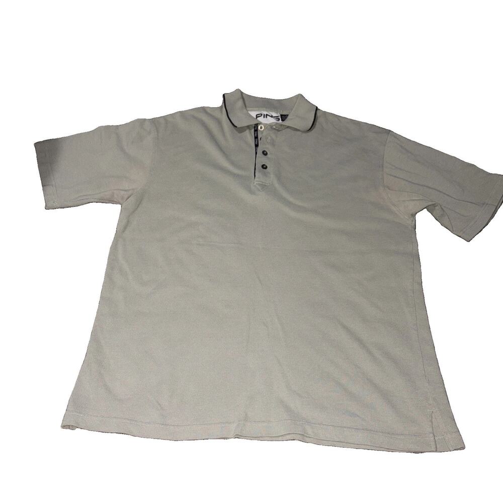 Sage Green Vintage Textured Medium PING Golf Polo